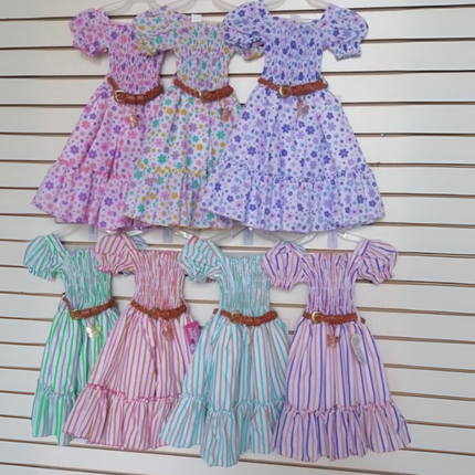 Vestido niña casual fresco con olan