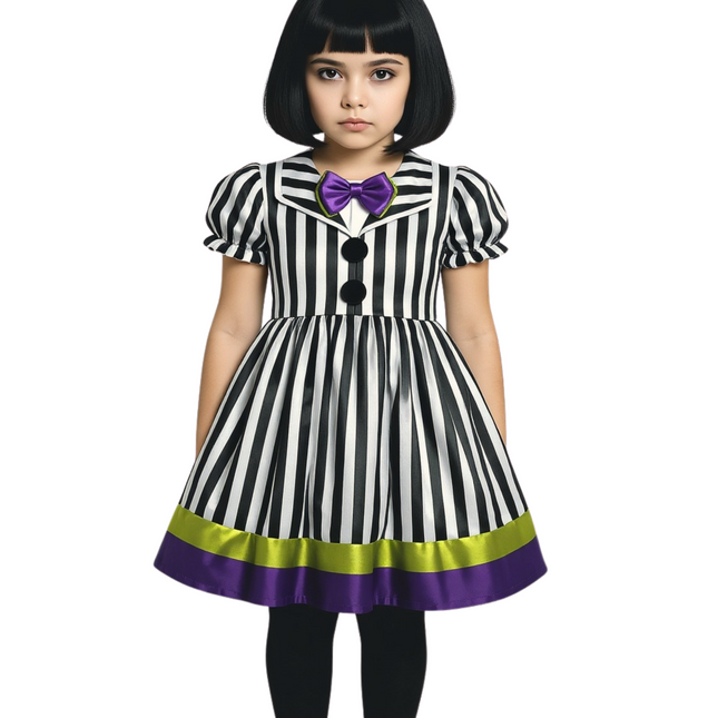 Disfraz Halloween niña estilo Beetlejuice