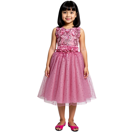 Vestido elegante niña sin mangas