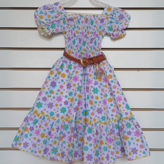 Vestido niña casual fresco con olan