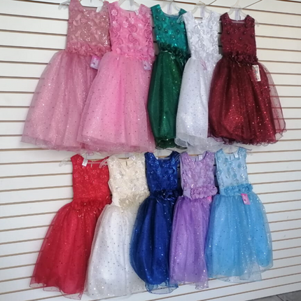 Vestido elegante niña sin mangas
