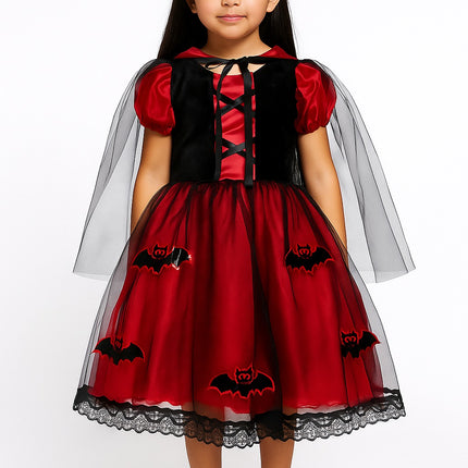 Disfraz de vampira para niña Halloween